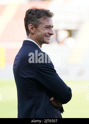 Foto Spada/LaPresse 27 Agosto 2022 - Cremona, Italia - Sport, calcio - Cremonese vs Torino - Campionato italiano di calcio Serie A Tim 2022/2023 - Stadio San Siro. Nella foto: Alberto Barile 27. August 2022 Cremona , Italien - Sport, calcio - Cremonese vs Turin- Italienische Serie A Fußballmeisterschaft 2022/2023 - San Siro Stadion. Im Bild: Alberto Barile Stockfoto