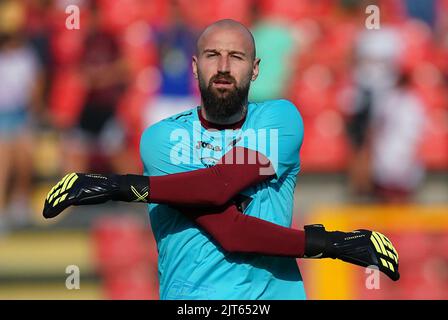 Foto Spada/LaPresse 27 Agosto 2022 - Cremona, Italia - Sport, calcio - Cremonese vs Torino - Campionato italiano di calcio Serie A Tim 2022/2023 - Stadio Zini Nella foto: Vanja Milinkovic-Savic (FC Turin); 27. August 2022 Cremona , Italien - Sport, calcio - Cremonese vs Turin- Italienische Serie A Fußballmeisterschaft 2022/2023 - Zini Stadium. Im Bild: Vanja Milinkovic-Savic (FC Turin); Stockfoto