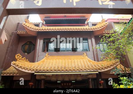 Rooves, Sakya Muni Buddha Gaya Buddhist Temple, Little India, Singapur Stockfoto