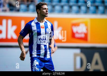 GENT, BELGIEN - 28. AUGUST: Hugo Cuypers von KAA Gent während des Jupiler Pro League-Spiels zwischen KAA Gent und dem Royal Antwerp FC in der Ghelamco Arena am 28. August 2022 in Gent, Belgien (Foto: Joris Verwijst/Orange Picches) Stockfoto