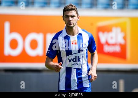 GENT, BELGIEN - 28. AUGUST: Hugo Cuypers von KAA Gent während des Jupiler Pro League-Spiels zwischen KAA Gent und dem Royal Antwerp FC in der Ghelamco Arena am 28. August 2022 in Gent, Belgien (Foto: Joris Verwijst/Orange Picches) Stockfoto