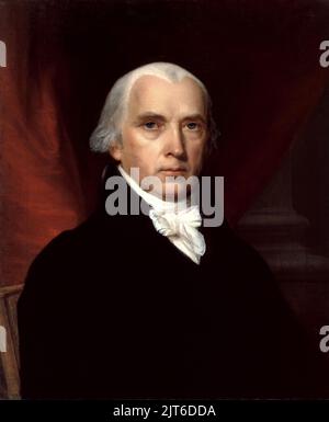 Ein Porträt von James Madison, dem vierten Präsidenten der Vereinigten Staaten Stockfoto