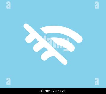 Wireless, Routerübertragung, Logo für WiFi-Verbindung. Wi-Fi-Signal, Remote-Internet-Zugang Vektor-Design und Illustration. Stock Vektor