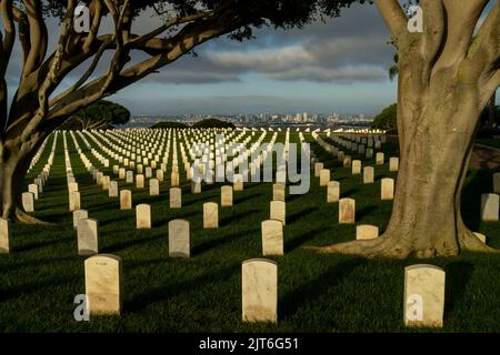 Fort Rosecrans National Cementery in der Nähe von San Diego Stockfoto