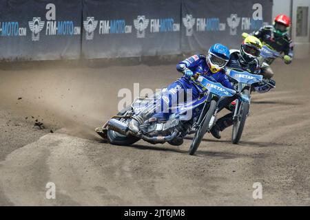 Breslau, Polen. August 27. 2022. Betard FIM Speedway GP von Polen im Olympiastadion. Im Bild: #505 Robert Lambert (GBR) © Piotr Zajac/Alamy Live News Stockfoto