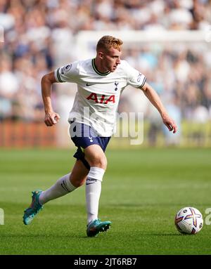 Tottenham Hotspur's Dejan Kulusevski während des Spiels der Premier League auf dem City Ground, Nottingham. Bilddatum: Sonntag, 28. August 2022. Stockfoto