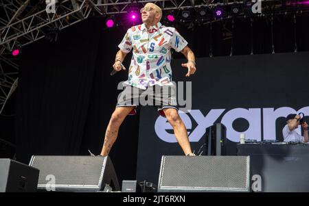 Portsmouth, Großbritannien. 28. August 2022. Beispiel beim Victorious Festival 2022. Southsea Common. 28. August 2022. Kredit: Alamy Live Nachrichten/Charlie Raven Gutschrift: Charlie Raven/Alamy Live Nachrichten Stockfoto