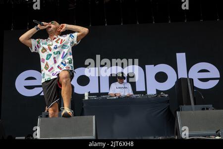 Portsmouth, Großbritannien. 28. August 2022. Beispiel beim Victorious Festival 2022. Southsea Common. 28. August 2022. Kredit: Alamy Live Nachrichten/Charlie Raven Gutschrift: Charlie Raven/Alamy Live Nachrichten Stockfoto