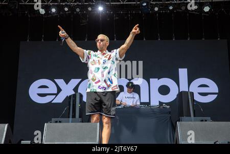 Portsmouth, Großbritannien. 28. August 2022. Beispiel beim Victorious Festival 2022. Southsea Common. 28. August 2022. Kredit: Alamy Live Nachrichten/Charlie Raven Gutschrift: Charlie Raven/Alamy Live Nachrichten Stockfoto