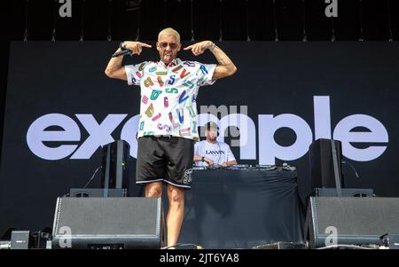 Portsmouth, Großbritannien. 28. August 2022. Beispiel beim Victorious Festival 2022. Southsea Common. 28. August 2022. Kredit: Alamy Live Nachrichten/Charlie Raven Gutschrift: Charlie Raven/Alamy Live Nachrichten Stockfoto