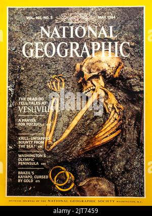 Cover des Magazins National Geographic, Mai 1984 Stockfoto
