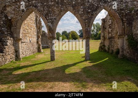 Bayham Old Abbey Stockfoto