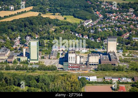 Luftaufnahme, Rückbau der Zeche Westerholt, ehemalige DSK Lippe Mine, Westerholt, Herten, Ruhrgebiet, Nordrhein-Westfalen, Deutschland, Abriss Stockfoto