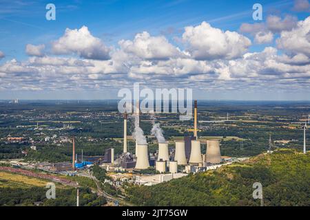 Luftaufnahme, Uniper Kraftwerk Scholven, Scholven, Gelsenkirchen, Ruhrgebiet, Nordrhein-Westfalen, Deutschland, DE, Europa, Handelsunternehmen, Com Stockfoto