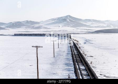 Östliche Expres, Kars dogu expresi in der Türkei Stockfoto