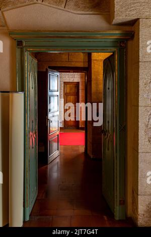 Palermo, Sizilien - 6. Juli 2020: Innenraum der Palatin-Kapelle von Palermo in Sizilien, Italien Stockfoto