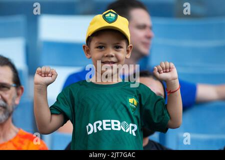 Cuiaba, Brasilien. 28. August 2022. MT - Cuiaba - 08/28/2022 - BRASILIANISCHER A 2022, CUIABA X SANTOS - Cuiaba Fans während eines Spiels gegen Santos im Arena Pantanal Stadion für die brasilianische Meisterschaft A 2022. Foto: Gil Gomes/AGIF/Sipa USA Quelle: SIPA USA/Alamy Live News Stockfoto