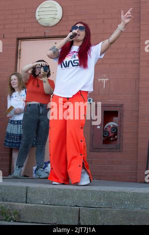 Lozinky, spielte auf der Hauptbühne des Pride in New Brighton Wallasey Liverpool (Terry Scott/SPP) Quelle: SPP Sport Press Foto. /Alamy Live News Stockfoto