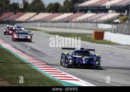 Barcelona, Spanien. 28. August 2022. 10 HUNT Freddie (gbr), LLOVERAS Xavier (Spa), VAN BERLO Glen (nld), Eurointernational, Ligier JS P320 - Nissan, Aktion während der 4 Stunden von Barcelona 2022, 4. Lauf der 2022 European Le Mans Series auf dem Circuit de Barcelona-Catalunya vom 26. Bis 28. August in Barcelona, Spanien - Foto: Xavi Bonilla/DPPI/LiveMedia Kredit: Independent Photo Agency/Alamy Live News Stockfoto