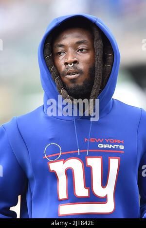 East Rutherford, New Jersey, USA. 28.. August 2022. Im MetLife Stadium in East Rutherford New Jersey schlagen New York Jets New York Giants 31 bis 27 (Bildnachweis: © Brooks von Arx/ZUMA Press Wire) Bildnachweis: ZUMA Press, Inc./Alamy Live News Stockfoto