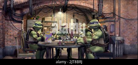 LEONARDO, RAPHAEL, MICHAELANGELO, DONATELLO, TMNT, 2007 Stockfoto