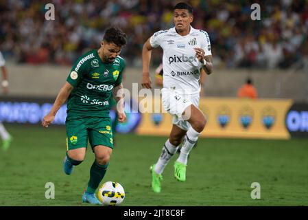 Cuiaba, Brasilien. 28. August 2022. MT - Cuiaba - 08/28/2022 - BRASILIANISCHER A 2022, CUIABA X SANTOS - Alesson Spieler aus Cuiaba während eines Spiels gegen Santos im Arena Pantanal Stadion für die brasilianische Meisterschaft A 2022. Foto: Gil Gomes/AGIF/Sipa USA Quelle: SIPA USA/Alamy Live News Stockfoto