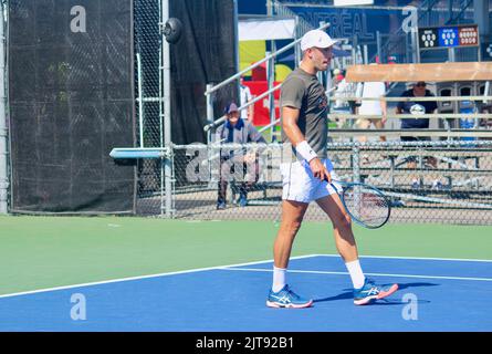 Borna Coric von Kroatien bei der National Bank Open 2022 in Montreal, Quebec. Stockfoto