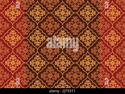 Ein nahtloser Vektor mit farbenfrohen Blumenmustern Stock Vektor