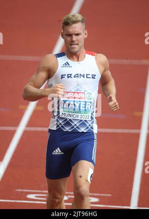 Kevin Mayer aus Frankreich während der Leichtathletik-Europameisterschaften 2022 am 15. August 2022 in München - Foto Laurent Lairys / DPPI Stockfoto