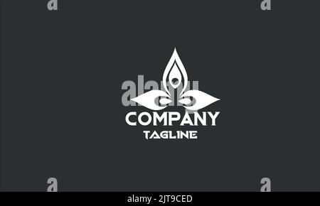 Logo-Vorlage für minimale Wellness-Spa-Anwendungen Stock Vektor