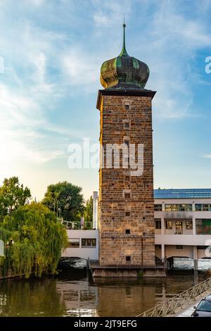 Wasserreservoirturm. Gotischer Wasserturm, Prag. Stockfoto