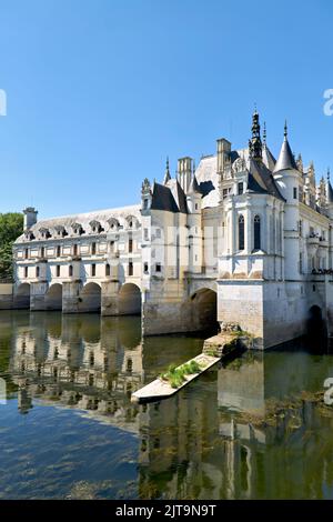 Chateau de Chenonceau. Frankreich. Stockfoto