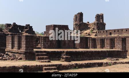 Die Festung von Mirjan Fort, befindet sich im Uttara Kannada Bezirk von Karnataka, Indien. Gebaut Von Navayath Sulthan. Stockfoto