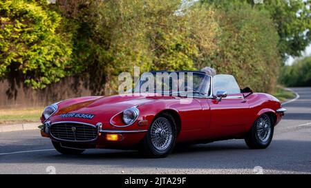 1974 5300cc Red e Jaguar Stockfoto