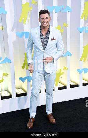 Newark, USA. 28. August 2022. Blake Horstmann beim MTV Video Music Award 2022, der am 28. August 2022 im Prudential Center in Newark, NJ, stattfand, auf dem schwarzen Teppich. (Foto von Efren Landaos/Sipa USA) Quelle: SIPA USA/Alamy Live News Stockfoto