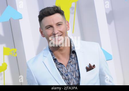 Newark, USA. 28. August 2022. Blake Horstmann beim MTV Video Music Award 2022, der am 28. August 2022 im Prudential Center in Newark, NJ, stattfand, auf dem schwarzen Teppich. (Foto von Efren Landaos/Sipa USA) Quelle: SIPA USA/Alamy Live News Stockfoto