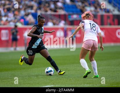 Harrison, New Jersey, USA, August 28. Taylor Smith (20 NJ/NY Gotham FC) in Aktion während des Spiels der National Women Soccer League zwischen NJ/NY Gotham FC und Angel City FC in der RedBull Arena in Harrison, NJ (Georgia Soares/SPP) Credit: SPP Sport Press Photo. /Alamy Live News Stockfoto