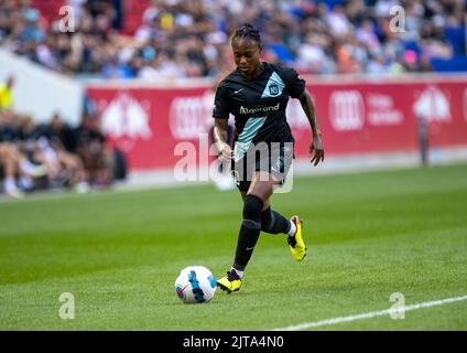 Harrison, New Jersey, USA, August 28. Taylor Smith (20 NJ/NY Gotham FC) in Aktion während des Spiels der National Women Soccer League zwischen NJ/NY Gotham FC und Angel City FC in der RedBull Arena in Harrison, NJ (Georgia Soares/SPP) Credit: SPP Sport Press Photo. /Alamy Live News Stockfoto