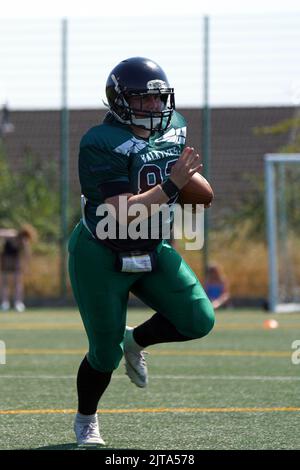 Cardiff Valkyries gegen Portsmouth Dreadnoughts, National Women's American Football League Stockfoto