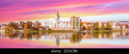 Blick über Ulm, Baden-Württemberg, Deutschland Stockfoto