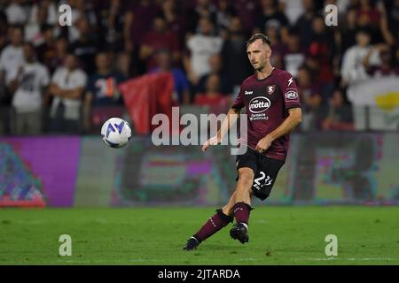 Salerno, Italien. 28. August 2022. Norbert Gyomber während des Serie A-Spiels zwischen US Salernitana 1919 und UC Sampdoria im Stadio Arechi, Salerno, Italien am 28. August 2022. Foto von Nicola Ianuale. Kredit: UK Sports Pics Ltd/Alamy Live Nachrichten Stockfoto