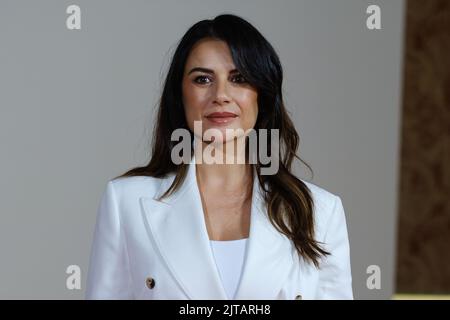 Madrid, Spanien. 29. August 2022. Miren Ibarguren nimmt an der Fotozelle „El Test“ im Four Seasons Hotel Madrid Teil. (Foto: Atilano Garcia/SOPA Images/Sipa USA) Quelle: SIPA USA/Alamy Live News Stockfoto