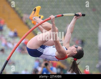 Ninon Chapelle aus dem französischen Stabhochsprung der Frauen während