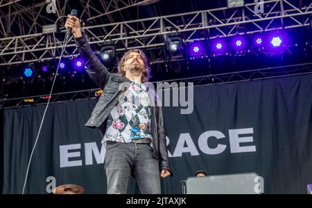 Southsea Common. Großbritannien, 28. August 2022. Embrace beim Victorious Festival 2022. Southsea Common. 28. August 2022. Kredit: Alamy Live Nachrichten/Charlie Raven Stockfoto