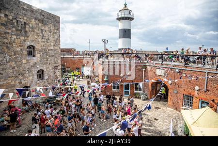 Southsea Common. Großbritannien, 28. August 2022. Atmosphäre beim Victorious Festival 2022. Southsea Common. 28. August 2022. Kredit: Alamy Live Nachrichten/Charlie Raven Stockfoto