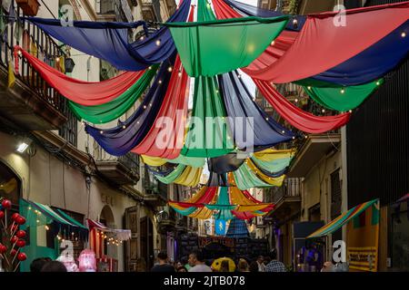 Fiesta de Gracia in Barcelona Stockfoto