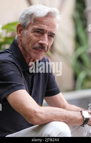 Madrid, Spanien. 29. August 2022. Der Schauspieler Imanol Arias posiert während der Porträtsitzung in Madrid. (Foto: Atilano Garcia/SOPA Images/Sipa USA) Quelle: SIPA USA/Alamy Live News Stockfoto