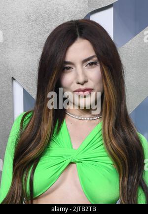 Newark, USA. 28. August 2022. AVA Max nimmt am 28. August 2022 an den 2022 MTV-VMAs im Prudential Center in Newark, New Jersey, Teil. Foto: Jeremy Smith/imageSPACE/Sipa USA Kredit: SIPA USA/Alamy Live News Stockfoto