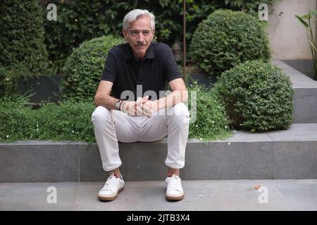 Madrid, Spanien. 29. August 2022. Der Schauspieler Imanol Arias posiert während der Porträtsitzung in Madrid. (Foto: Atilano Garcia/SOPA Images/Sipa USA) Quelle: SIPA USA/Alamy Live News Stockfoto