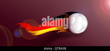 Eine Illustration eines deutschen Fußballmannschaftssymbols Stockfoto